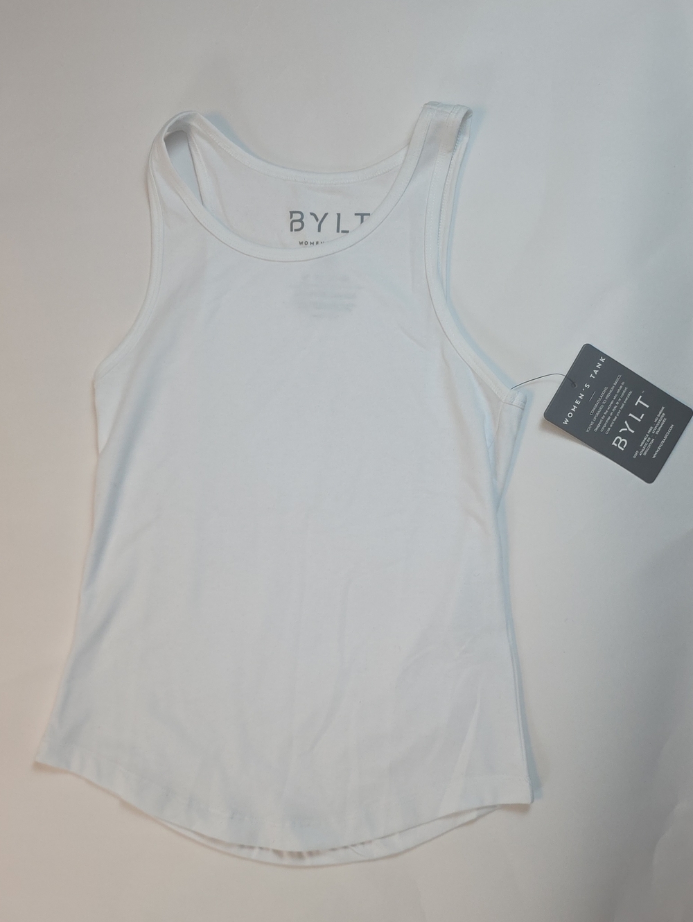 NWT BYLT Women's Tank in color White and in size XS